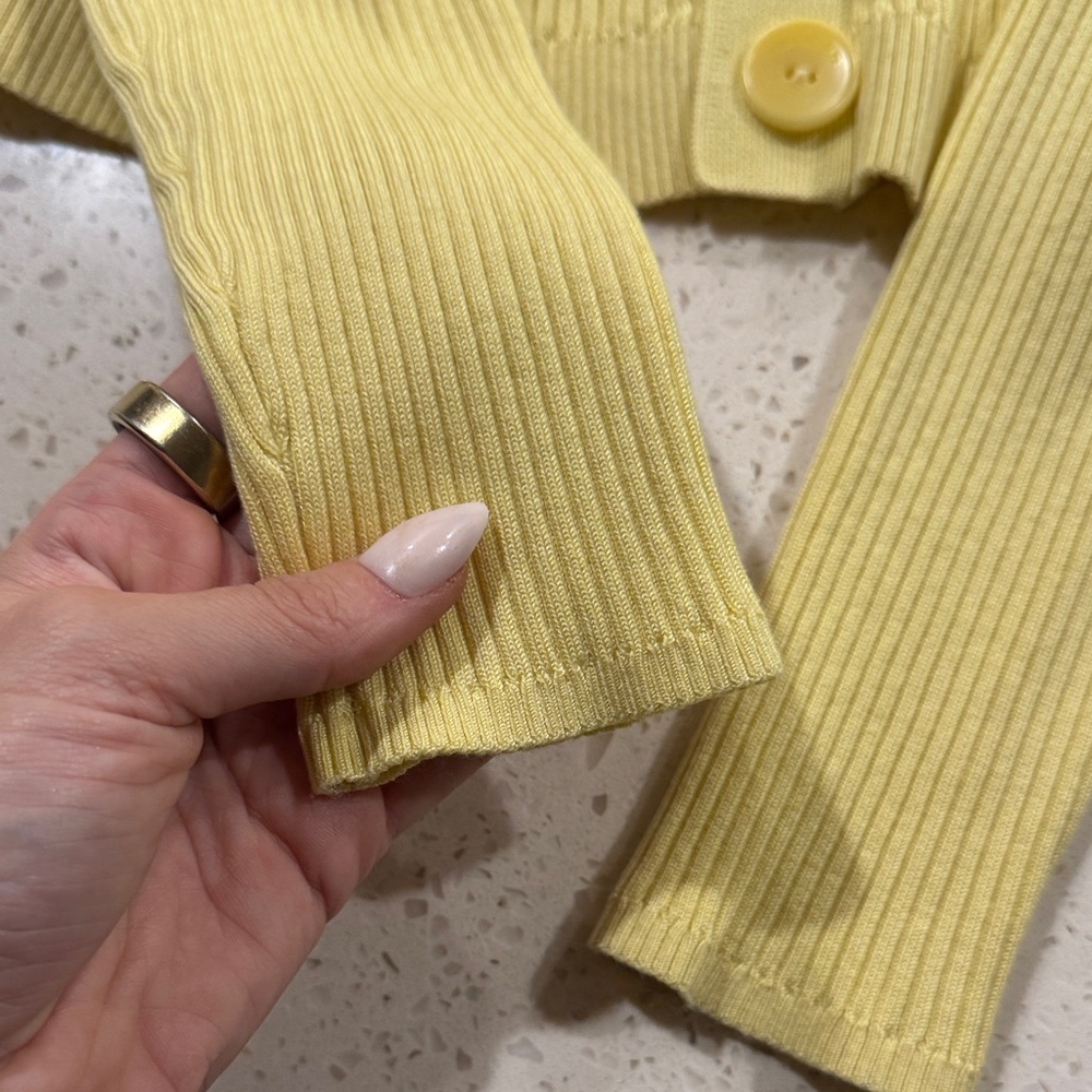 Sandro Ribbed Button-Up Cardigan - Picture 4 of 5